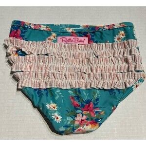RuffleButts Fancy Me Floral Swim Bottoms Size 8 New Without Tag